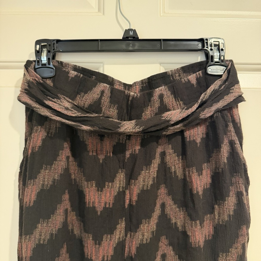 Free People Got Me Twisted Harem Pants Black Print Womens Size Small - Picture 3 of 6